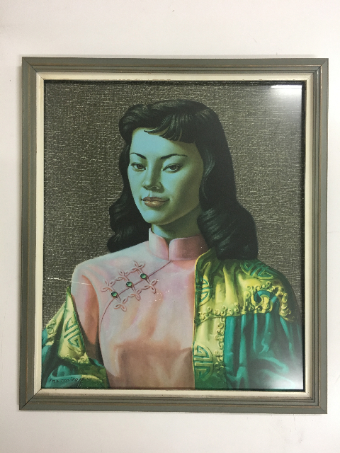 ARTWORK, Portrait (Female) - Blue Lady - Tretchikoff